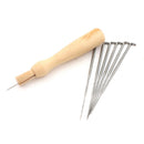 8pcs/set Needle Felting With Wooden Handle Starter Wool Felt DIY Tool Craft BX