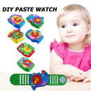 Creative Handmade DIY Watch Stickers Cartoon Clock Kindergarten Educational Rand