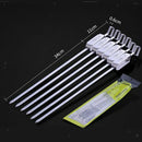 6x  Wide Stainless Steel Barbecue Skewer BBQ Needle Grills 45cm,Extensible