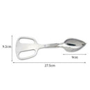 8/10 Inch Stainless Steel Scissor Fork Spoon Salad Clip BBQ Bread Tongs XUO EII
