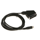 1.8m/6ft RGB Scart Cable AV Cord Stereo Sound TV for Sega Saturn SS Game