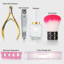 12pcs/Set Pro Nail Polish Files Buffer Brush Manicure Care Beauty Tools Kit