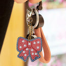 5pcs DIY Full Drill Special Shaped Diamond Painting Christmas Keyring Decor