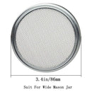 Set of 2 Stainless Steel Sprouting Jar Lid Kit for Superb Ventilation Fit f Z7X5