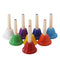 8pcs Hand Bells Set, Colorful Percussion 8 Note Diatonic Hand Bell Kit for