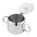 Stainless Steel Sugar Bowl Condiment Pots Seasoning Dispenser Container 10oz