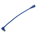 22cm Blue USB 3.0 90 Degree A Male to Female m/f Cable Adapter Connector