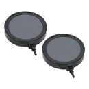 2pcs Aquarium Air Stone Disk Silent Oxygen Bubble Cutain Aerator for Fish Tank