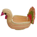 Little Turkey Shape Imitation Woven Rattan Tabletop
