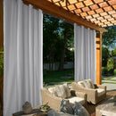 Waterproof Outdoor Curtain UV/Light Blackout for Patio Pivilion Gray 54x84"