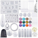 98 Pieces Silicone Casting Molds and Tools Set with a Black Storage Bag for G5R5