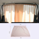 2 Pcs Beige VIP Car Van SUV Window Curtain UV Sunshade Visor Kit Universal SSJ