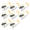 8pcs Power Grip Release Clip Planer Board Boat Outfitting with Longline Snap