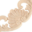 29*8cm Wood Carved Corner Onlay Applique Decor Furniture Craft Unpainted