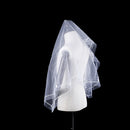 1 x Women 150cm white one layer short wedding bridal veils 3cG