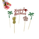 flamingo cake toppers birthday cake summer beach party decoration christmas M&E