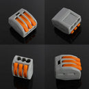 10pcs 3Way Connection Wire Reusable Spring LJver Terminal Block Electric CableLJ
