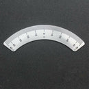 Metal Scale Ruler Aluminum Angle Plate Arc Scale Ruler Milling Machine Scale