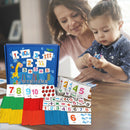 Kindergarten Wooden Counting Sticks + Number Cards Set Math Toys for Kids