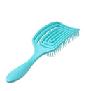 Hollow Hair Brush Scalp Massage Comb Hairdressing Styling Hairbrush (Green) A