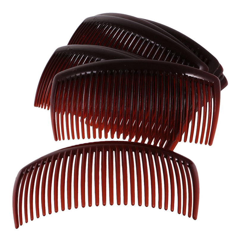 24pcs Plastic Smooth Hair Clips Side Combs Pin 110 x 45mm for Ladies Crafts