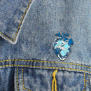 Creative Heart Brooch Badges Jacket Backpack Jewelry Kids Gift (Style 1) A