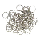 100 Pieces Solid Iron Split Key Ring Fob Holder Hardware Loop Findings Connector