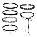 Fashion Choker Necklace Stretch Velvet Classic Gothic Tattoo Lace Necklace JR