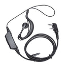 5X(G Shape Earpiece Headset Ppt For 2 Pin Kenwood For Puxing Quansheng Wei X9X9)