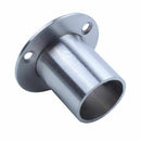 Wardrobe 25mm Tube Stainless Steel Rail Rod End Support Bracket 2pcs N6J9