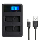 For GOPRO5/6 Battery Charger AHDBT-501 Double Slot Micro-usb LCD Charg ORL