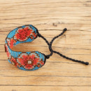 Fashion Bracelet Flower Jewelry Women Cuff Bracelets Handmade Loom Woven Bo