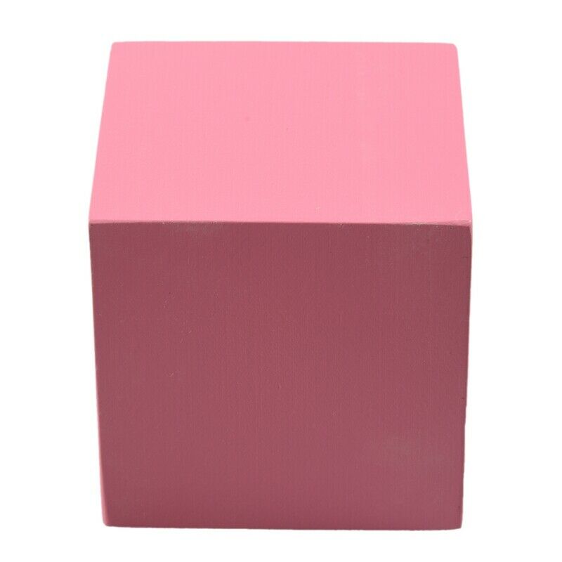 Wooden Mathematics Toys Pink Tower Solid Wood Square 0.7-7CM Early Preschoo B5Z1