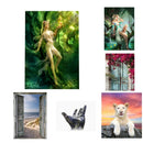DIY 5D Door Flowers Diamond Painting Embroidery Cross Stitch Kit Room Decor