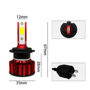 1Pcs Q1 car led Headlight Car Auto Bulbs 50W 6000LM 6000K HID Fog Bulbs hfr TIR
