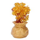 Mini Crystal Money Tree Feng Shui Traditional Bring Luck Wealth Home Decor  J7B6