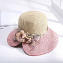 Flowers Summer Hats for Women Fashion Design Women Hit color Beach Sun Hat  R8C1