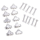 20 Sets/pack Metal Iron Trouser Hooks & Bar Fasteners for Sewing Accessories
