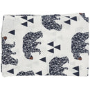 Black bear printing muslin Baby Cotton Swaddling bag Infant Newborns