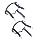 2Pcs Shirt Stay Holder Clip Elastic Garter Belt Sock Non-slip Locking Clamp