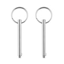 2 Pieces 316 Stainless Steel Boat Top Deck Hinge Quick Release Pin 5x76mm