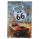 Rustic Metal Tin Sign Poster Plaque Bar Pub Club Wall Home Decor-US ROUTE 66