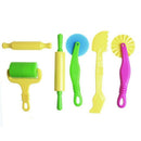 Clay Plasticine Dough Sculpture Modelling Tools 6 Piece Set Kids Pretend Pl F4W5