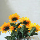 1 Bouquet 7 Heads Artificial Sunflower Faux Silk Flowers Home Wedding Decor Nice