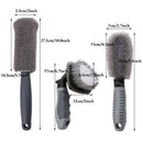 Car Wheel Cleaning Brush,2 Pcs Tire Rim Scrub Brush And 1 Pcs Fiber Wheel R