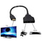 2 in 1 HDMI Splitter Cable Verteiler Adapter Full HD 1080P V2P3 M6H0 R6B5