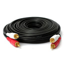 33FT/10M Dual 2-RCA to 2-RCA Male Audio AV Cable For HDTV DVD VCR Stereo Ca