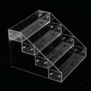 4 Layers Clear Bathroom Makeup Nail Polish Lash Mascara Rack Stand Holder Shelf