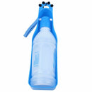 350ml Pet Dog Cat Plastic Water Dispenser Food Dish Feeder Blue+White