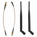 2pcs 5dBi 1090MHz&978MHz Antenna Bundle+2pcs MCX male to SMA female Connect E2N2